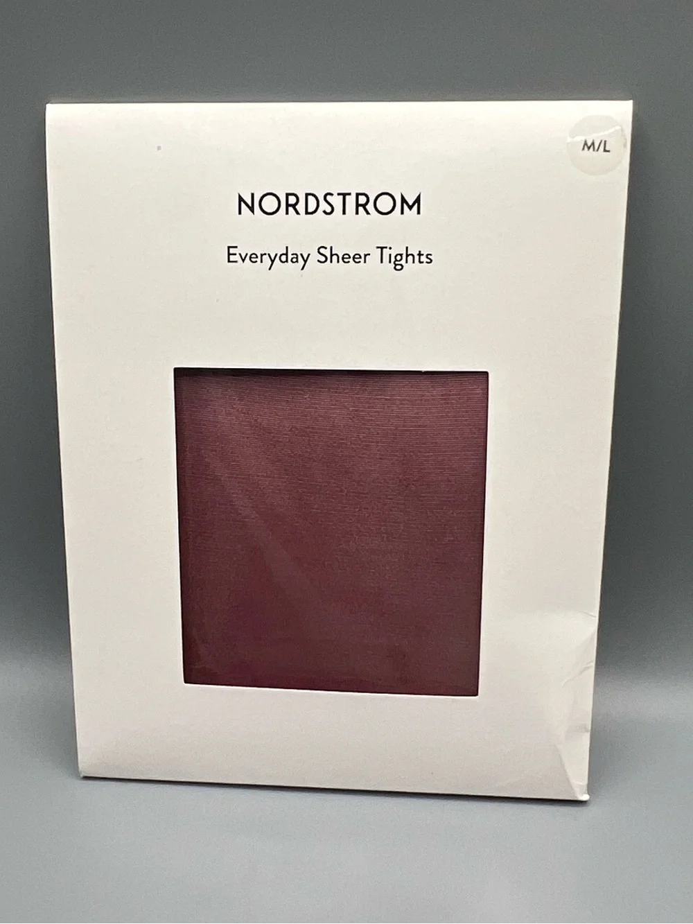 Nordstrom Everyday Sheer Tights Burgundy M/L